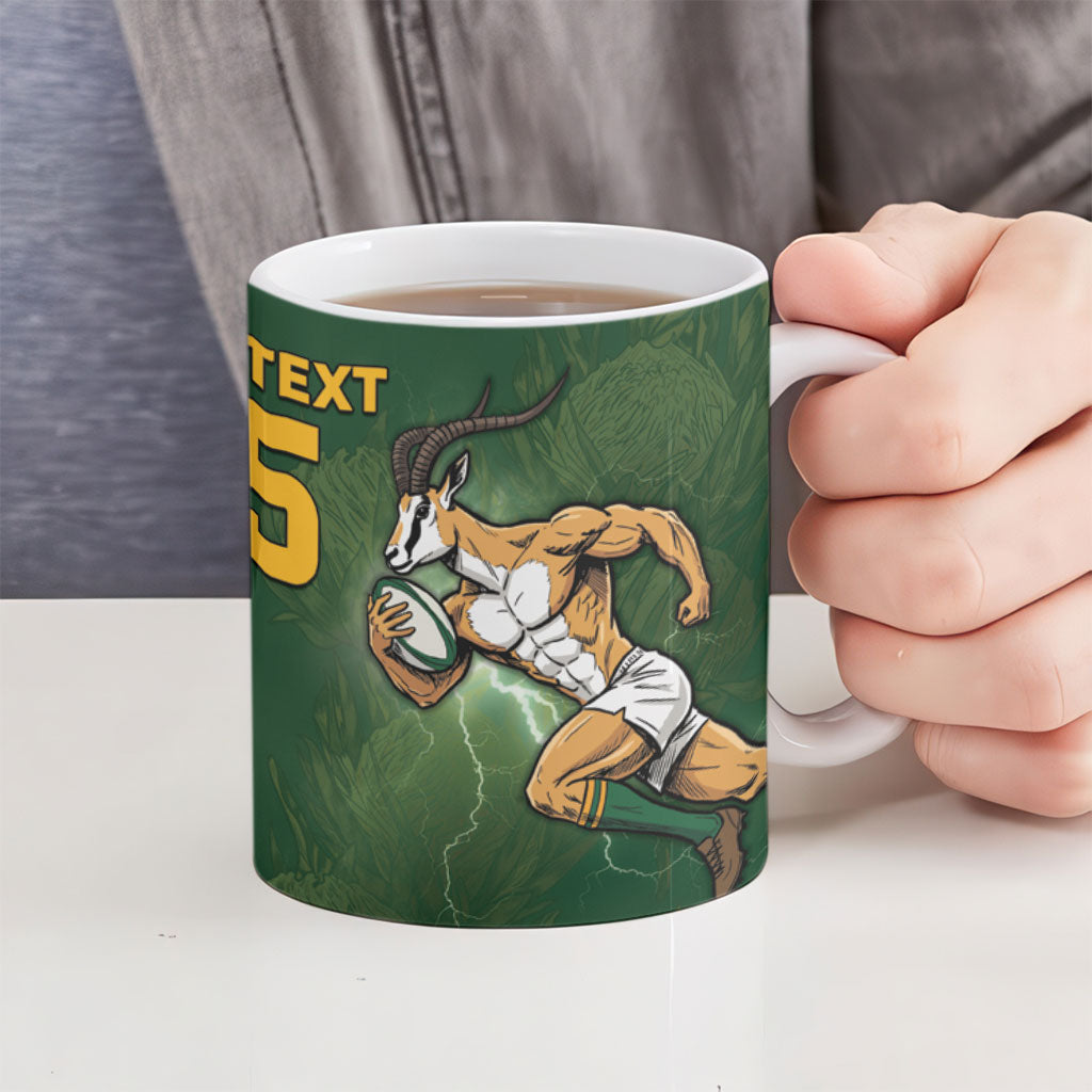 Custom South Africa And New Zealand Ceramic Mug Springboks And Kiwis Rugby Rivalry
