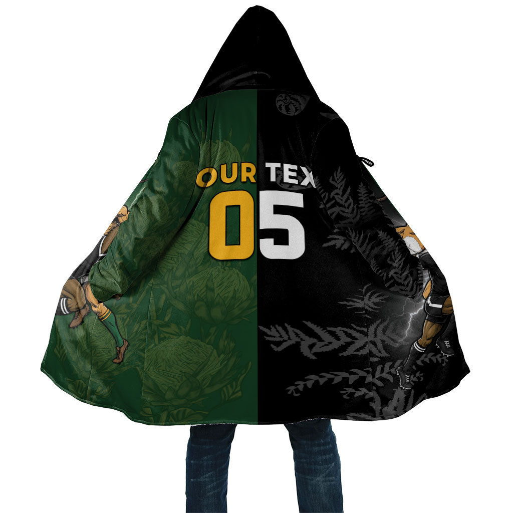 Custom South Africa And New Zealand Cloak Springboks And Kiwis Rugby Rivalry