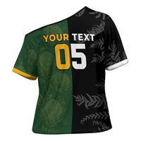 Custom South Africa And New Zealand Cross Shoulder Shirt Springboks And Kiwis Rugby Rivalry