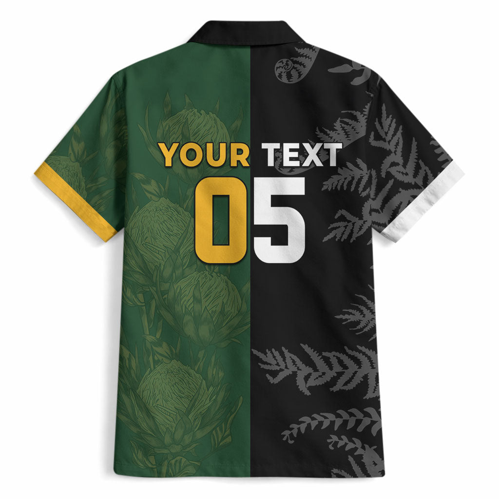 Custom South Africa And New Zealand Hawaiian Shirt Springboks And Kiwis Rugby Rivalry