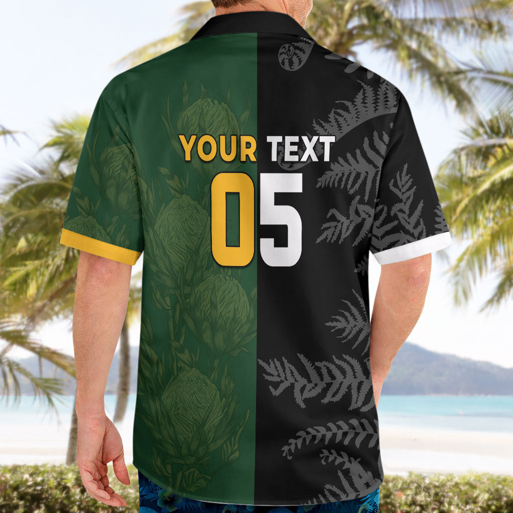 Custom South Africa And New Zealand Hawaiian Shirt Springboks And Kiwis Rugby Rivalry