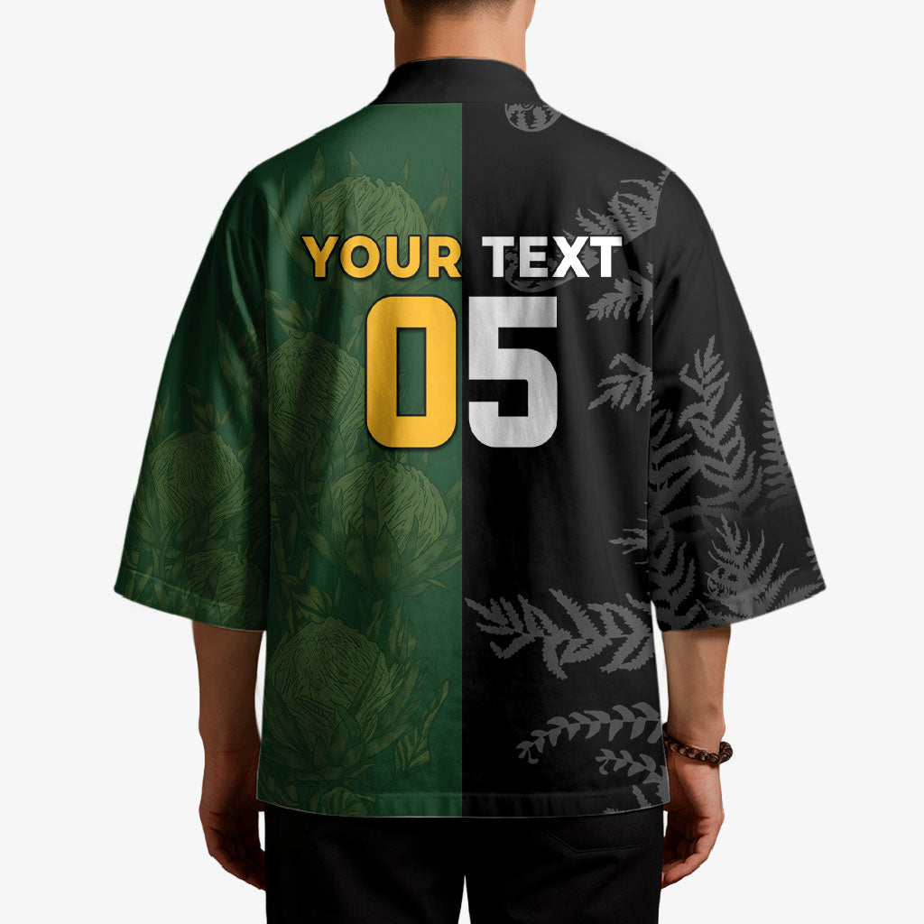 Custom South Africa And New Zealand Kimono Springboks And Kiwis Rugby Rivalry