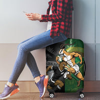 South Africa And New Zealand Luggage Cover Springboks And Kiwis Rugby Rivalry