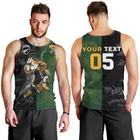 Custom South Africa And New Zealand Men Tank Top Springboks And Kiwis Rugby Rivalry