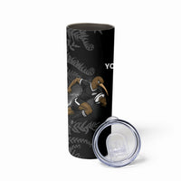 Custom South Africa And New Zealand Skinny Tumbler Springboks And Kiwis Rugby Rivalry