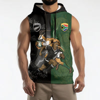Custom South Africa And New Zealand Sleeveless Hoodie Springboks And Kiwis Rugby Rivalry