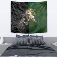 South Africa And New Zealand Tapestry Springboks And Kiwis Rugby Rivalry