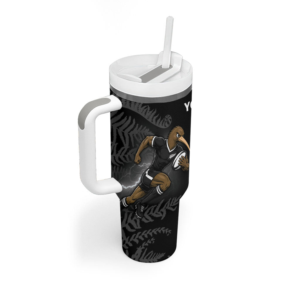 Custom South Africa And New Zealand Tumbler With Handle Springboks And Kiwis Rugby Rivalry