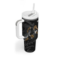 Custom South Africa And New Zealand Tumbler With Handle Springboks And Kiwis Rugby Rivalry