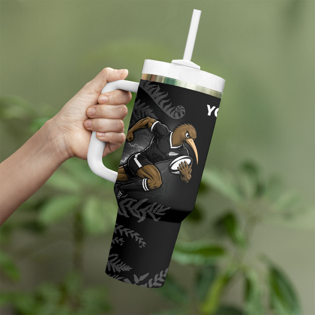Custom South Africa And New Zealand Tumbler With Handle Springboks And Kiwis Rugby Rivalry