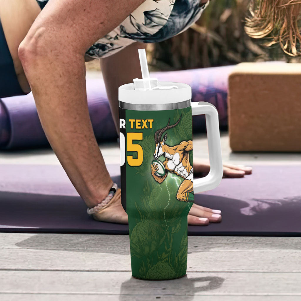 Custom South Africa And New Zealand Tumbler With Handle Springboks And Kiwis Rugby Rivalry