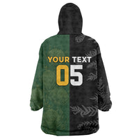 Custom South Africa And New Zealand Wearable Blanket Hoodie Springboks And Kiwis Rugby Rivalry
