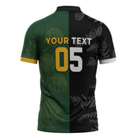 Custom South Africa And New Zealand Zipper Polo Shirt Springboks And Kiwis Rugby Rivalry
