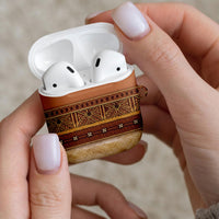 Polynesian Princess Inspired Cosplay Costume AirPods Case Traditional Tapa Pattern