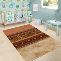Polynesian Princess Inspired Cosplay Costume Area Rug Traditional Tapa Pattern