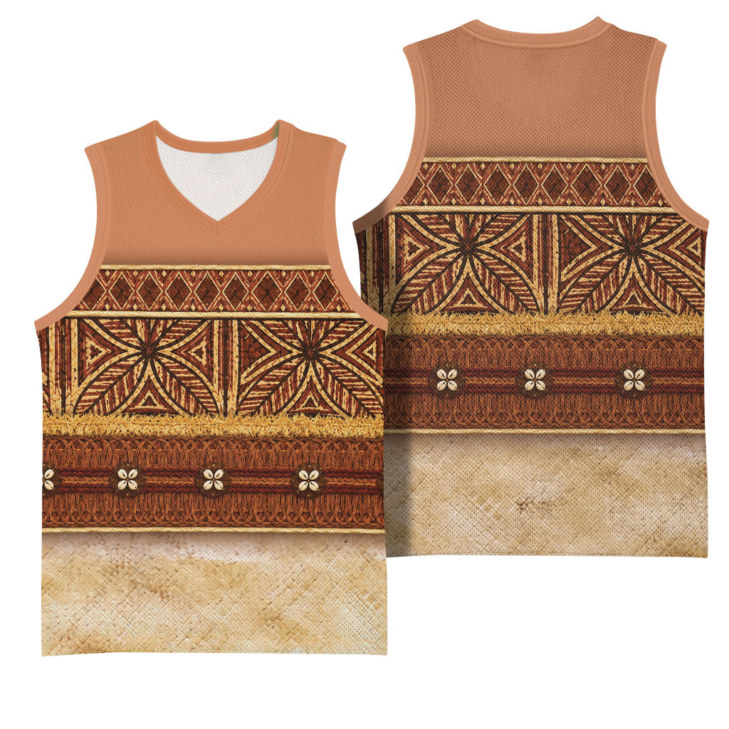 Polynesian Princess Inspired Cosplay Costume Basketball Jersey Traditional Tapa Pattern