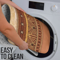 Polynesian Princess Inspired Cosplay Costume Bathroom Set Traditional Tapa Pattern