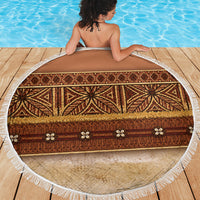 Polynesian Princess Inspired Cosplay Costume Beach Blanket Traditional Tapa Pattern