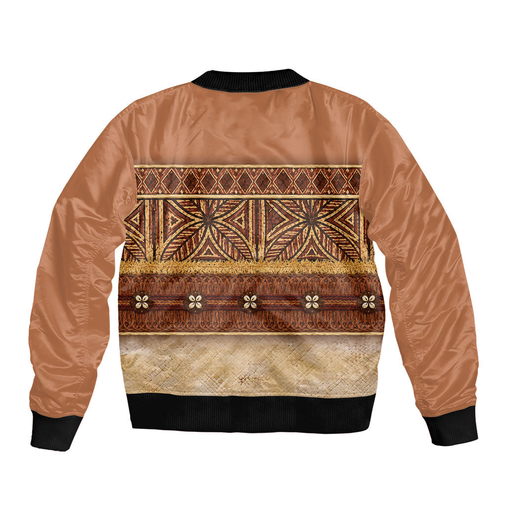 Polynesian Princess Inspired Cosplay Costume Bomber Jacket Traditional Tapa Pattern