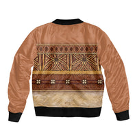 Polynesian Princess Inspired Cosplay Costume Bomber Jacket Traditional Tapa Pattern