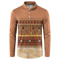 Polynesian Princess Inspired Cosplay Costume Button Sweatshirt Traditional Tapa Pattern