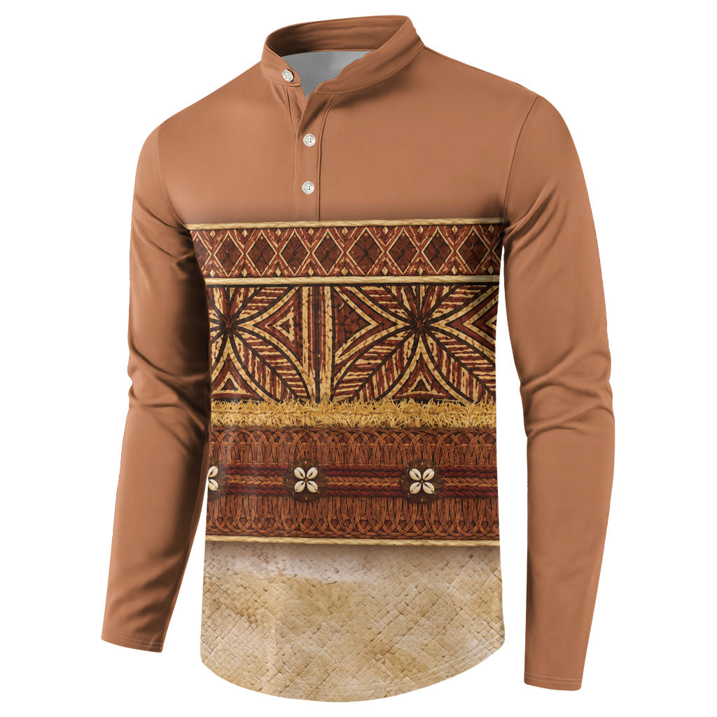 Polynesian Princess Inspired Cosplay Costume Button Sweatshirt Traditional Tapa Pattern