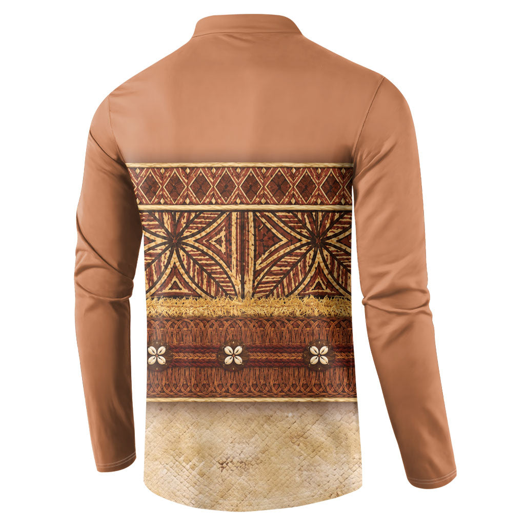 Polynesian Princess Inspired Cosplay Costume Button Sweatshirt Traditional Tapa Pattern