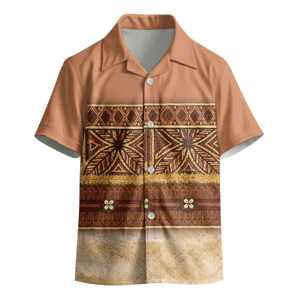 Polynesian Princess Inspired Cosplay Costume Kid Hawaiian Shirt Traditional Tapa Pattern