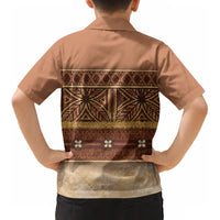 Polynesian Princess Inspired Cosplay Costume Kid Hawaiian Shirt Traditional Tapa Pattern
