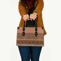 Polynesian Princess Inspired Cosplay Costume Leather Bag Traditional Tapa Pattern