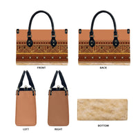 Polynesian Princess Inspired Cosplay Costume Leather Bag Traditional Tapa Pattern