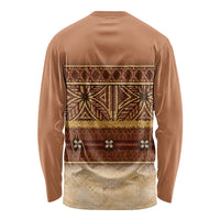 Polynesian Princess Inspired Cosplay Costume Long Sleeve Shirt Traditional Tapa Pattern