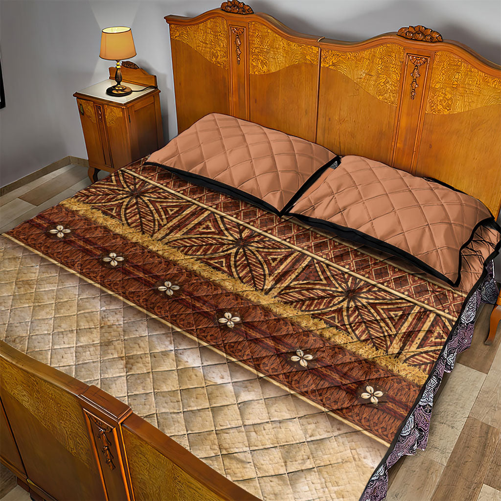 Polynesian Princess Inspired Cosplay Costume Quilt Bed Set Traditional Tapa Pattern