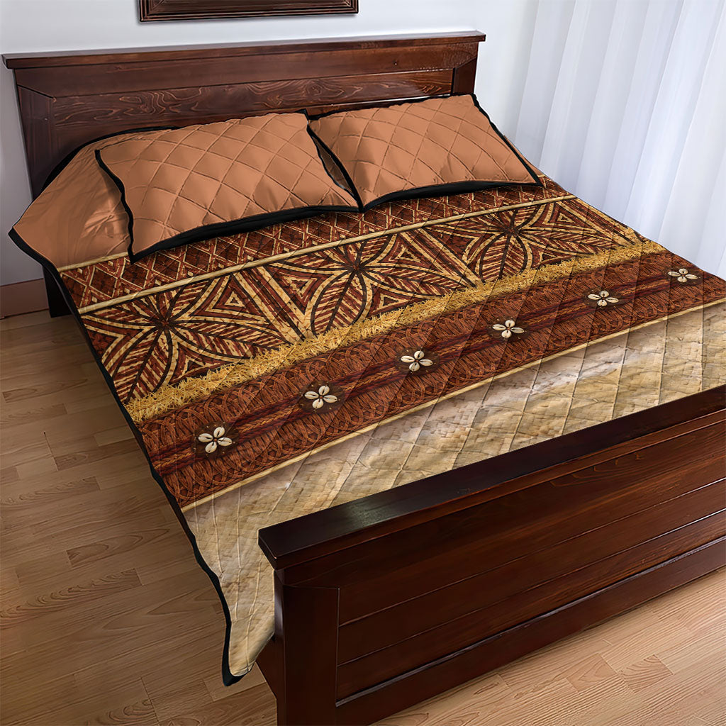 Polynesian Princess Inspired Cosplay Costume Quilt Bed Set Traditional Tapa Pattern