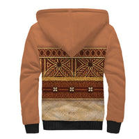 Polynesian Princess Inspired Cosplay Costume Sherpa Hoodie Traditional Tapa Pattern