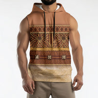 Polynesian Princess Inspired Cosplay Costume Sleeveless Hoodie Traditional Tapa Pattern