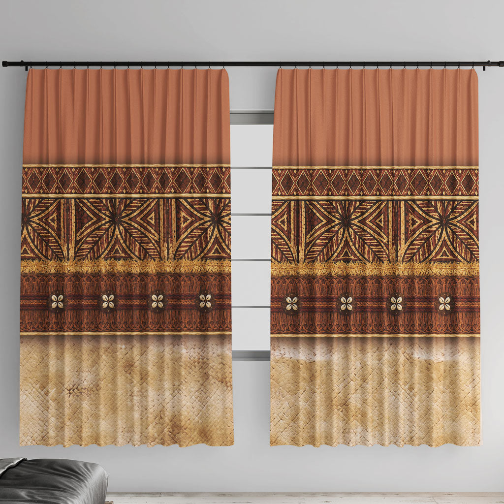 Polynesian Princess Inspired Cosplay Costume Window Curtain Traditional Tapa Pattern
