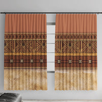 Polynesian Princess Inspired Cosplay Costume Window Curtain Traditional Tapa Pattern