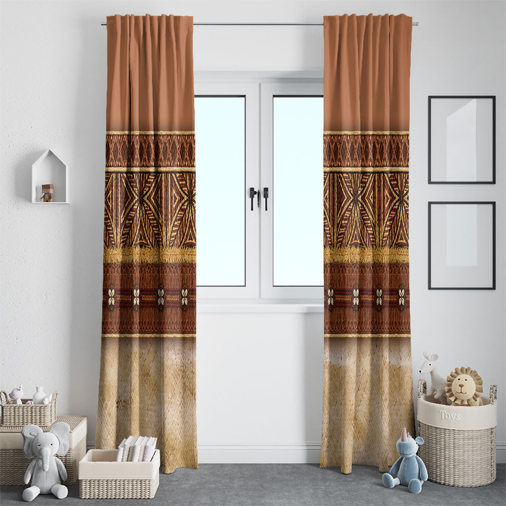 Polynesian Princess Inspired Cosplay Costume Window Curtain Traditional Tapa Pattern