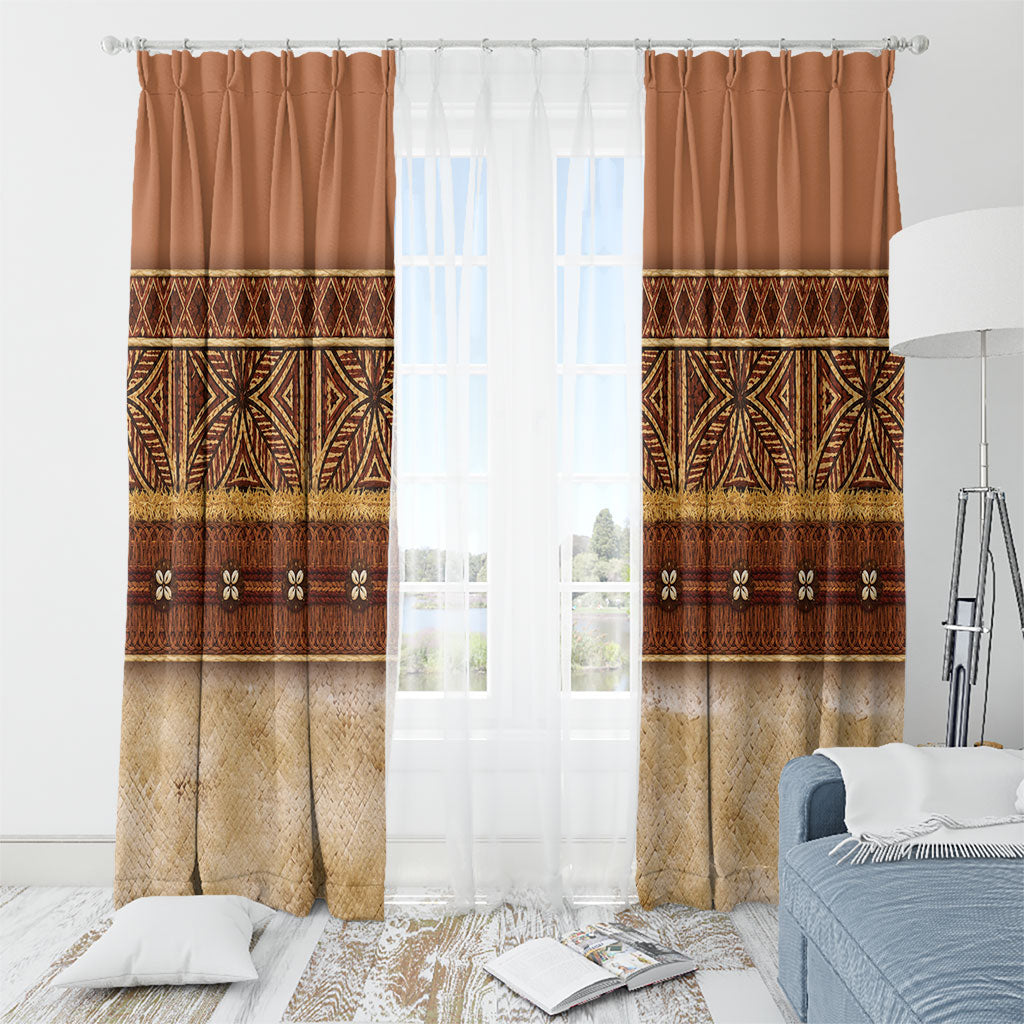Polynesian Princess Inspired Cosplay Costume Window Curtain Traditional Tapa Pattern