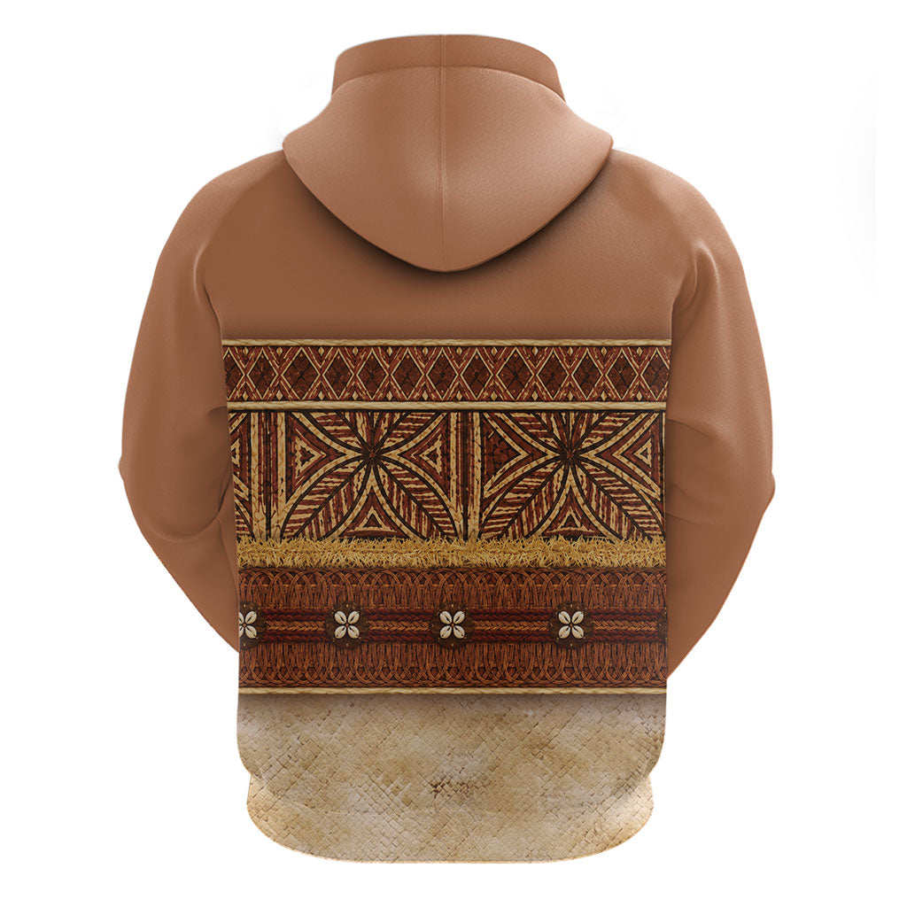 Polynesian Princess Inspired Cosplay Costume Zip Hoodie Traditional Tapa Pattern