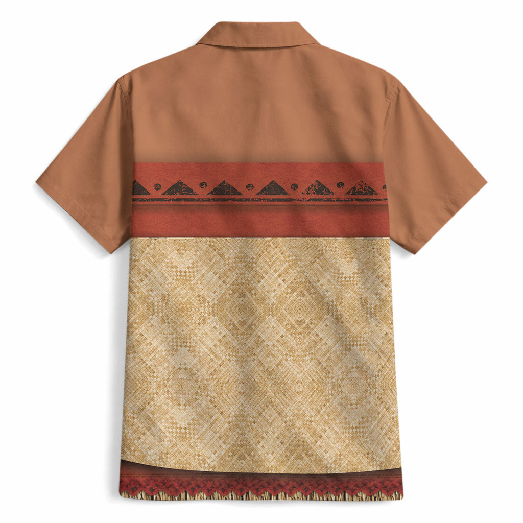Island Elder Inspired Costume Hawaiian Shirt Polynesian Tribal Pattern