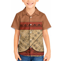 Island Elder Inspired Costume Hawaiian Shirt Polynesian Tribal Pattern