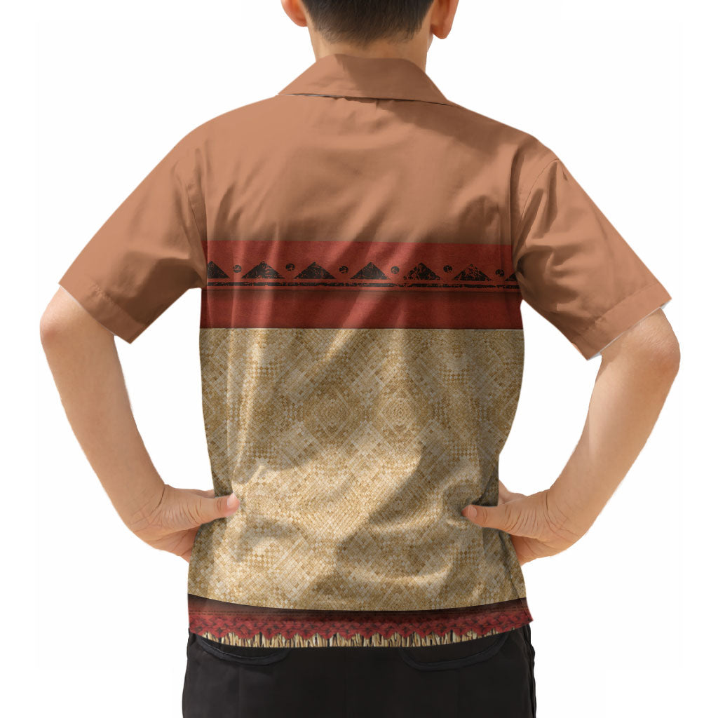 Island Elder Inspired Costume Hawaiian Shirt Polynesian Tribal Pattern