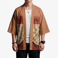 Island Elder Inspired Costume Kimono Polynesian Tribal Pattern
