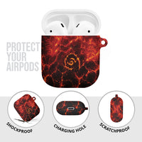 Lava Monster Costume AirPods Case Fiery Lava Spiral