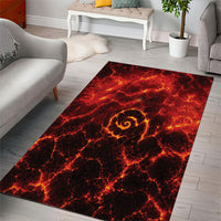 Lava Monster Costume Area Rug Fiery Lava Spiral