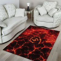 Lava Monster Costume Area Rug Fiery Lava Spiral