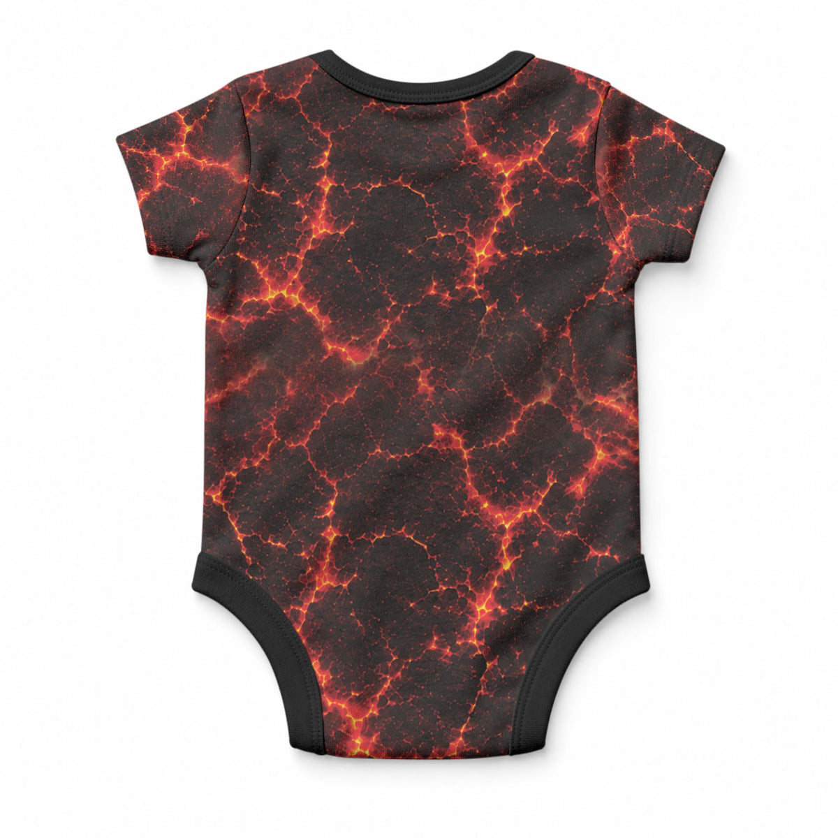 Lava Monster Costume Baby Onesie Fiery Lava Spiral