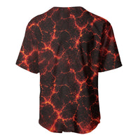 Lava Monster Costume Baseball Jersey Fiery Lava Spiral
